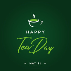 World Tea Day Vector Design Illustration