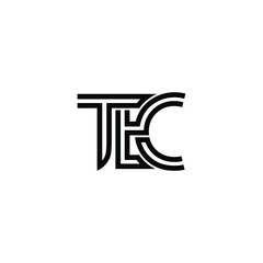 tec letter original monogram logo design