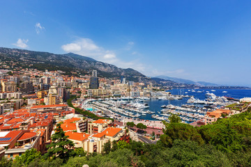 Naklejka na ściany i meble Monte Carlo Monaco Cityscape