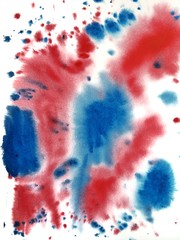 American independence Day, celebration, patriotism and holiday concept-watercolor background of Happy 4th of July, illustration for postcards and t-shirt printing