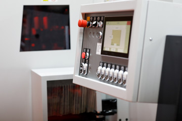 modern industrial equipment with control panel