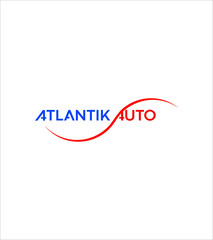Abstract modern creative Atlantik Auto company logo template, Vector logo for business and company identity 