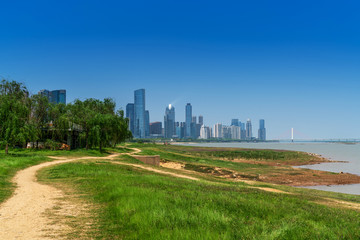 Obraz premium Urban Scenery of Nanchang New District,jiangxi,china