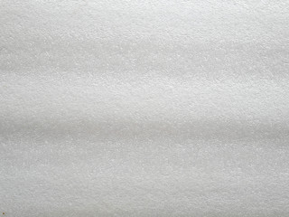 white bubble wrap background, used plastic wrap