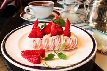 ケーキと紅茶