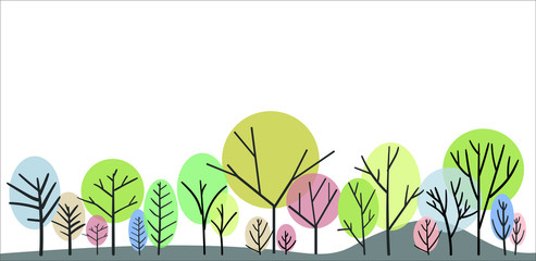 a vector of  a forrest.