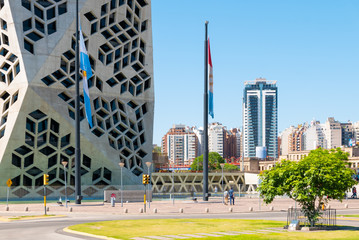 Cordoba Argentina bicentenary district in the morning