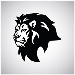 Fototapeta na wymiar Wild Lion Head Logo Vector Esport Mascot Design Icon