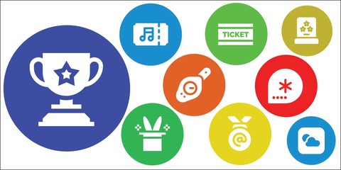 Modern Simple Set of star Vector filled Icons