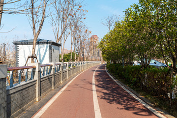 The road of City Park in China