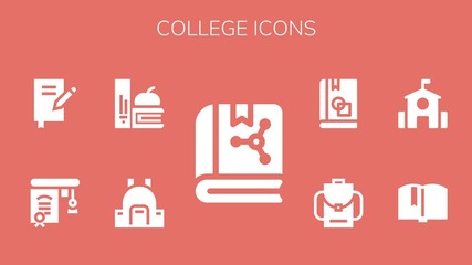 college icon set