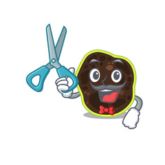 Firmicutes cartoon character design as talented barber