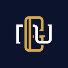 Initial Letter GN NG Monogram Logo Design