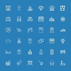 Editable 36 relax icons for web and mobile