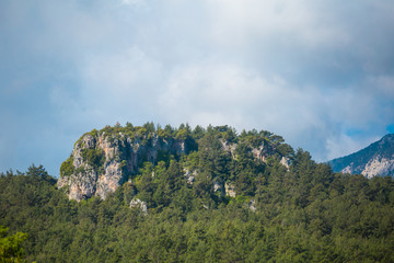 The ancient city of Trebenna in the mountains of Turkey.