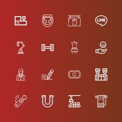 Editable 16 hand icons for web and mobile