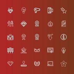 Editable 25 quality icons for web and mobile