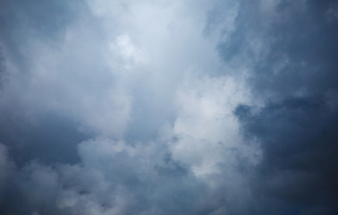 Gray thunderclouds, The sky before the rain.