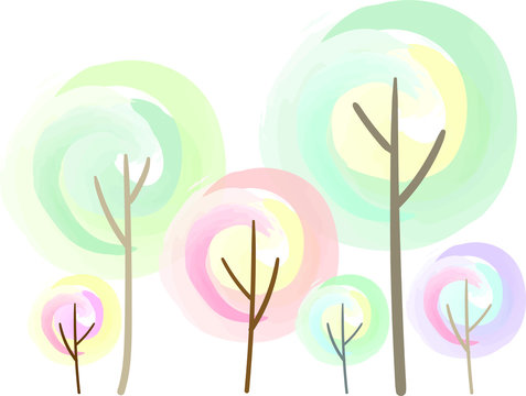 vector illustration of an abstract tree