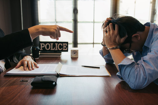 Police officers warned offenders at the office while the accused was stressed.
