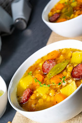 Hearty pea soup after grandmas rezept