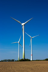Fototapeta premium Windmills for electric power production