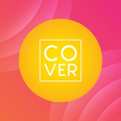 Cover design background  with geometric shape and gradient color