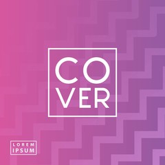 Cover Design with geometric shape and gradient color