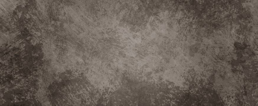 Brown background texture with lots of grunge and distressed old vintage paint spatter design in gray brown sepia colors