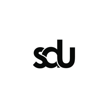 sdu letter original monogram logo design