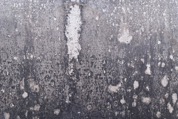 background of an old gray metal wall with signs of fungus and corruption. texture of old metal