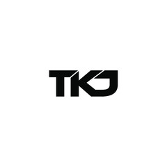 tkj letter original monogram logo design