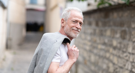 Portrait of handsome mature man