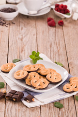 Obraz na płótnie Canvas Chocolate Pretzel Cookies. 