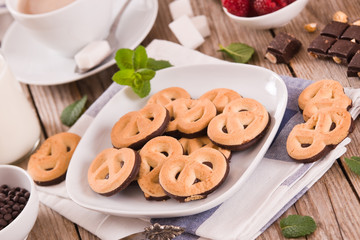 Chocolate Pretzel Cookies.
