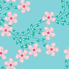 Seamless Pattern With Floral Motifs able to print for cloths, tablecloths, blanket, shirts, dresses, posters, papers.