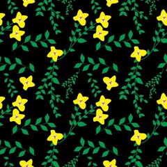 Seamless Pattern With Floral Motifs able to print for cloths, tablecloths, blanket, shirts, dresses, posters, papers.