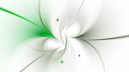 Fototapeta premium 3D rendering abstract white fractal light background