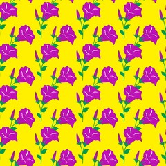 Fototapeta na wymiar Seamless Pattern With Floral Motifs able to print for cloths, tablecloths, blanket, shirts, dresses, posters, papers.