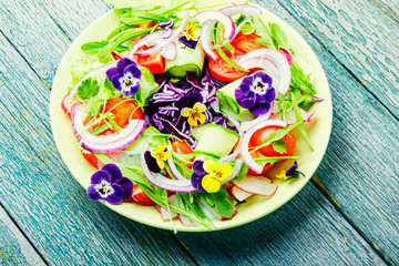 Appetizing spring salad.