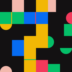 Digital Design Abstract Vector Pattern