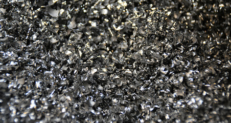 metal shavings as a background
