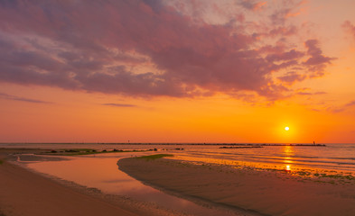 Alba Adriatica  (Abruzzo, Italy) - The sunrise on the Adriatic sea.