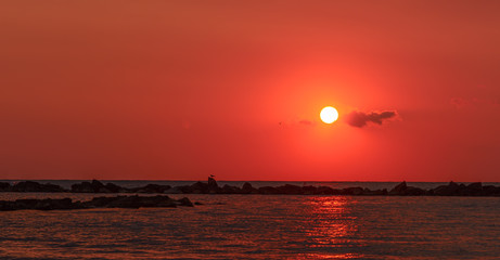 Alba Adriatica  (Abruzzo, Italy) - The sunrise on the Adriatic sea.