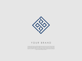 a dark blue diamond shaped business logo whose lines create letters h and t