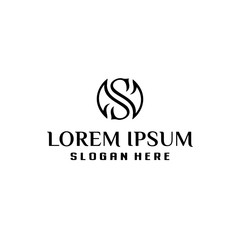 abstract logo letter S design inspiration