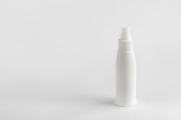 Antibacterial sanitizer hand spray for cleaning hygiene on white background isolate. Sanitizer. Protection corona virus 
