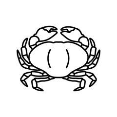 crab - seafood icon vector design template