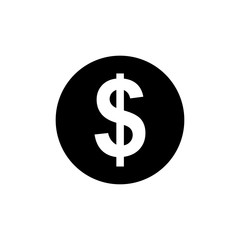 money - dollar - coin icon vector design template