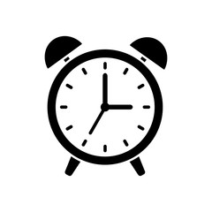 alarm clock icon vector design template
